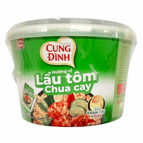 Mì Cung Đình Vị Tôm Chua Cay Tô 85G