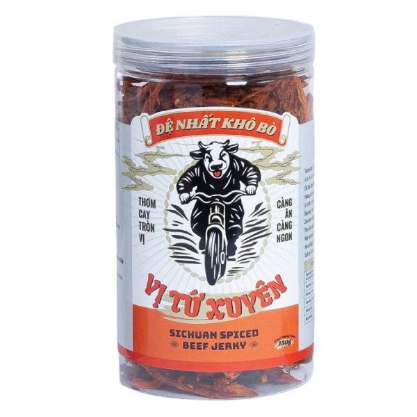 Khô Bò Hòa Hỷ Tứ Xuyên Miếng Hũ 150G