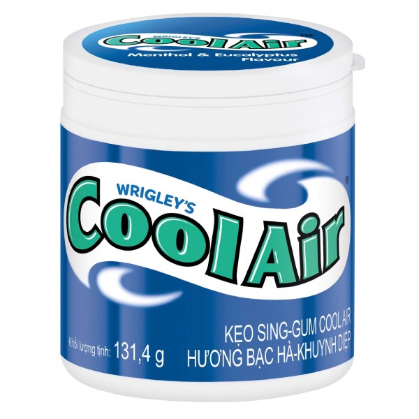 Kẹo Cao Su Cool Air Bạc Hà Hũ 131.4G