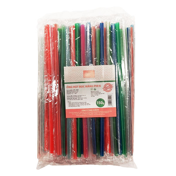 Ống Hút Bọc Màng Hunufa Phi 6 150G