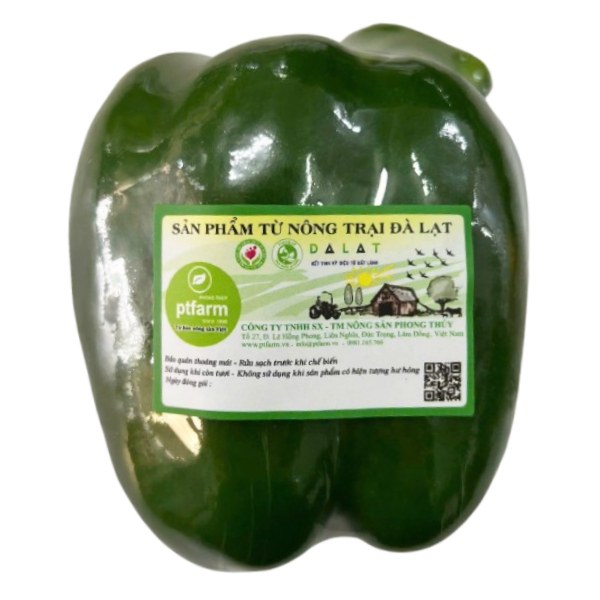 Ớt Chuông Xanh PT Farm 1 Trái ~ 150G