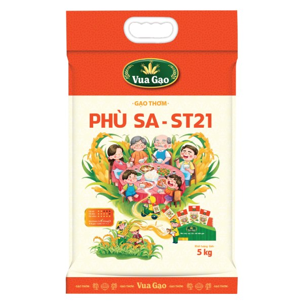 Gạo Phù Sa ST21 Vua Gạo 5Kg