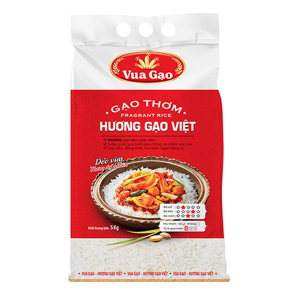 Gạo Thơm Hương Gạo Việt 5Kg