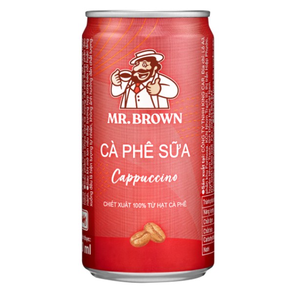 Cà Phê Mr Brown Vị Cappuccino 240Ml