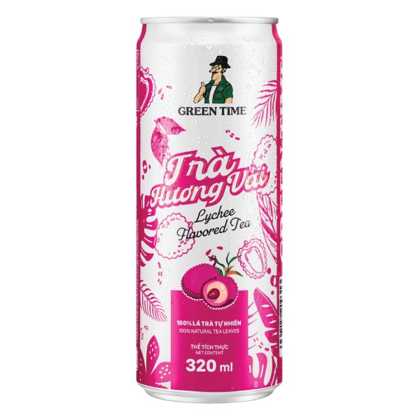 Trà Green Time Hương Vải Lon 320Ml