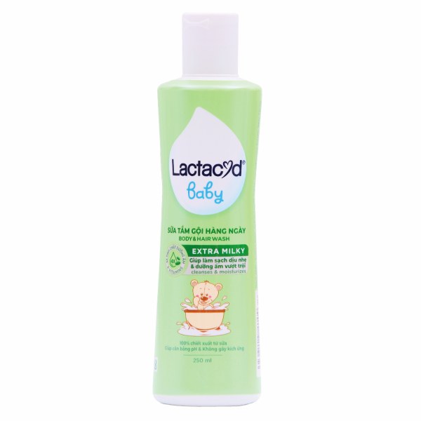 Sữa Tắm Gội Trẻ Em Lactacyd Milky 250Ml