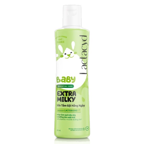 Sữa Tắm Gội Trẻ Em Lactacyd Milky 250Ml