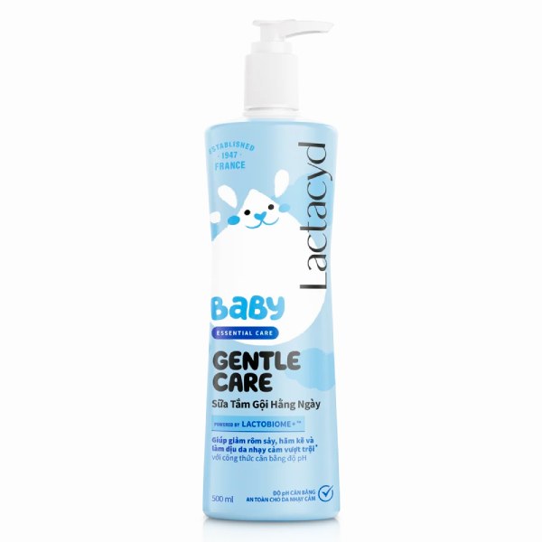 Sữa Tắm Gội Trẻ Em Lactacyd Baby Gentle Care 500Ml