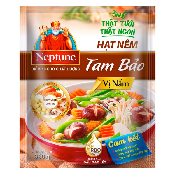 (Only Emartmall) Hạt Nêm Neptune Tam Bảo Vị Nấm 380G