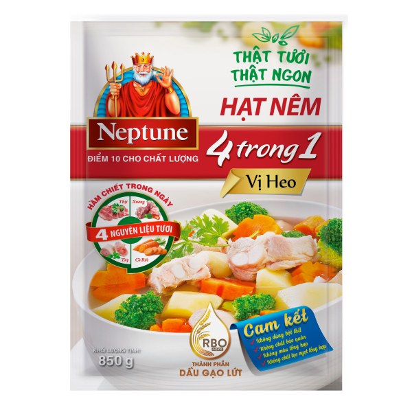 Hạt Nêm Neptune 4IN1 Vị Heo 850G 