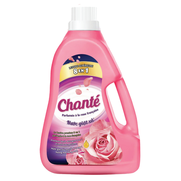 (Only Emartmall) Nước Giặt Xả Chante Hoa Hồng Pháp Bình 3.1Kg