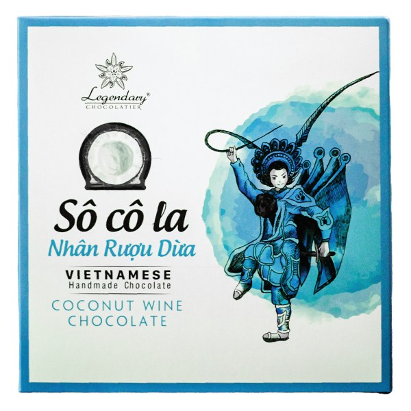 Socola Legendary Nhân Rượu Dừa Hộp 80G