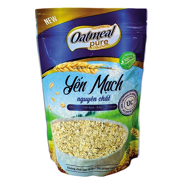 Yến Mạch Oatmeal Nguyên Chất Gói 350G