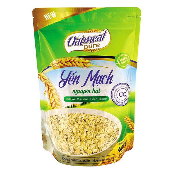Yến Mạch Oatmeal Nguyên Hạt Gói 400G