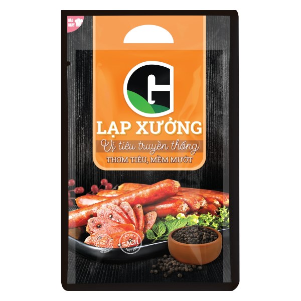 Lạp Xưởng G Vị Tiêu Truyền Thống Gói 500G
