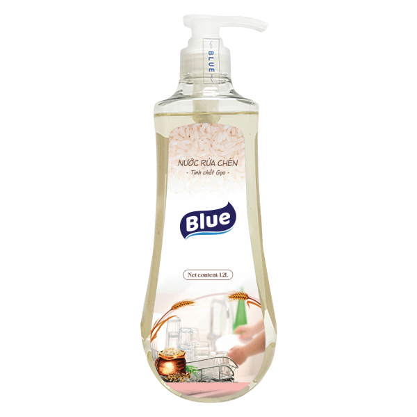 Nước Rửa Chén Blue Chiết Xuất Mầm Gạo 1.2L