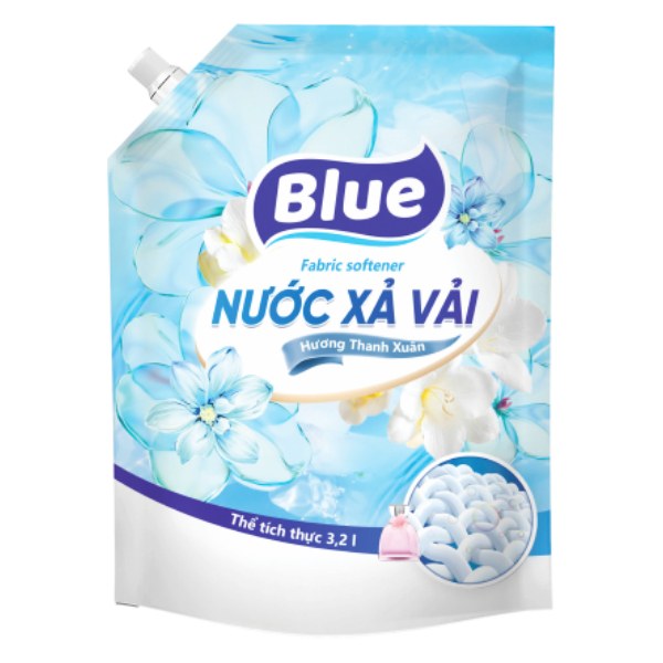 Nước Xả Vải Đậm Đặc Blue Hương Thanh Xuân Túi 3.2L
