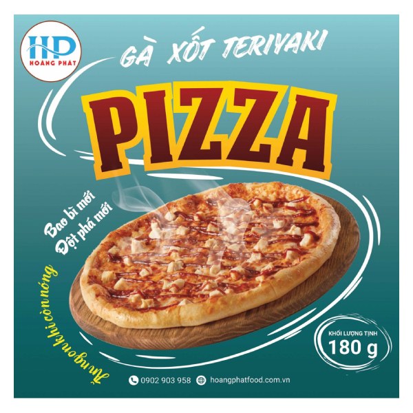 Bánh Pizza Hoàng Phát Gà Xốt Teriyaki Hộp 180G