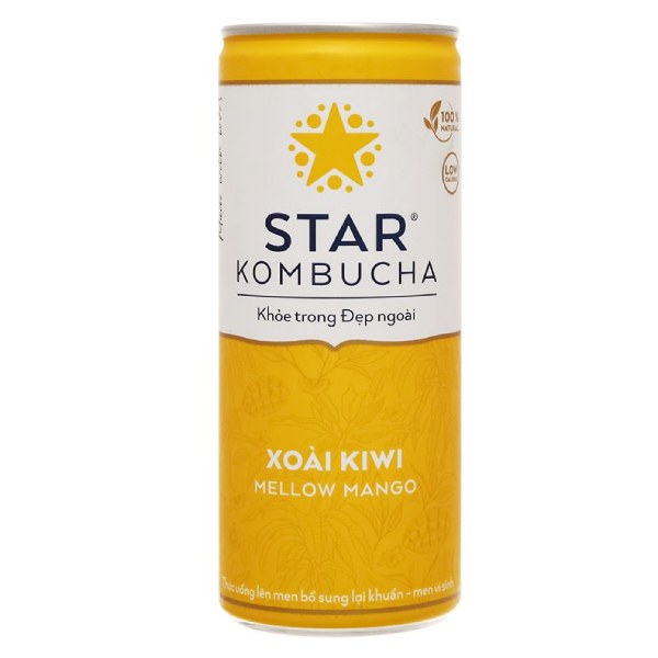 Thức Uống Lên Men Star Kombucha Xoài Kiwi 250Ml