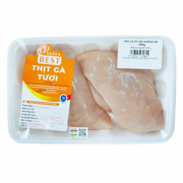 Phi Lê Ức Gà Không Da Japfa 500G