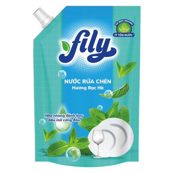 Nước Rửa Chén Fily Hương Bạc Hà Túi 3.5Kg