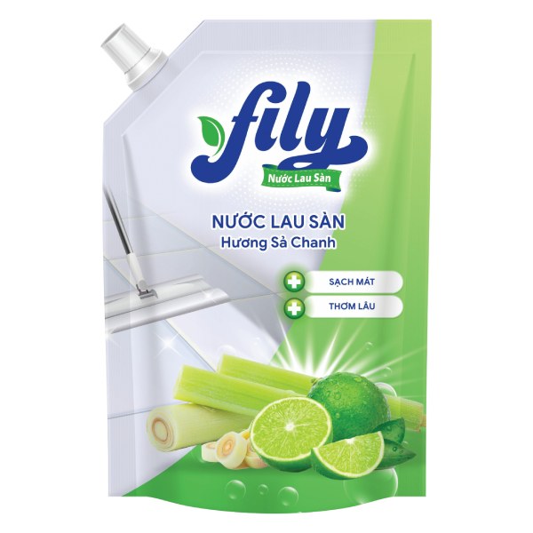 Nước Lau Sàn Fily Hương Sả Chanh Túi 3.5Kg