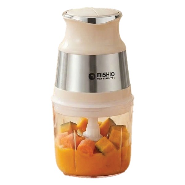 Máy Xay Thịt Cối Nhựa Mini Mishio MK389 0.8L