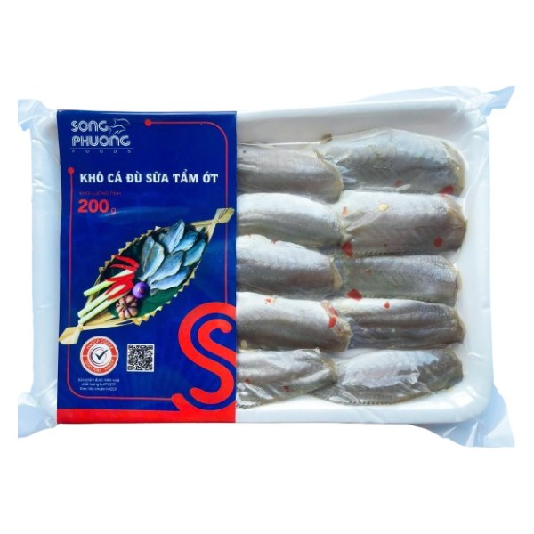 Khô Cá Đù Sữa Tẩm Ớt Song Phương Khay 200G