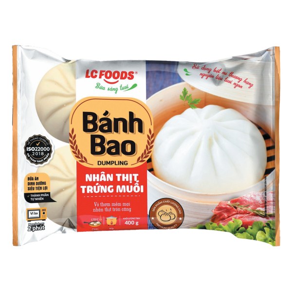 Bánh Bao LC Foods Nhân Thịt Trứng Muối 440G