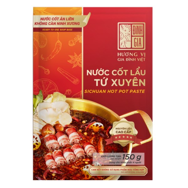 Nước Cốt Đỉnh Gia Lẩu Tứ Xuyên Gói 150G