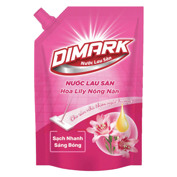 Nước Lau Sàn Dimark Hương Hoa Lily Túi 3.5Kg