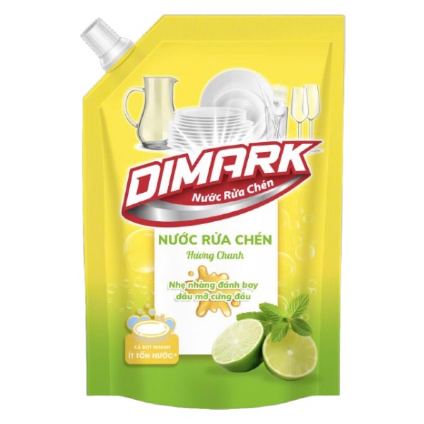 Nước Rửa Chén Dimark Hương Chanh Túi 3.5Kg