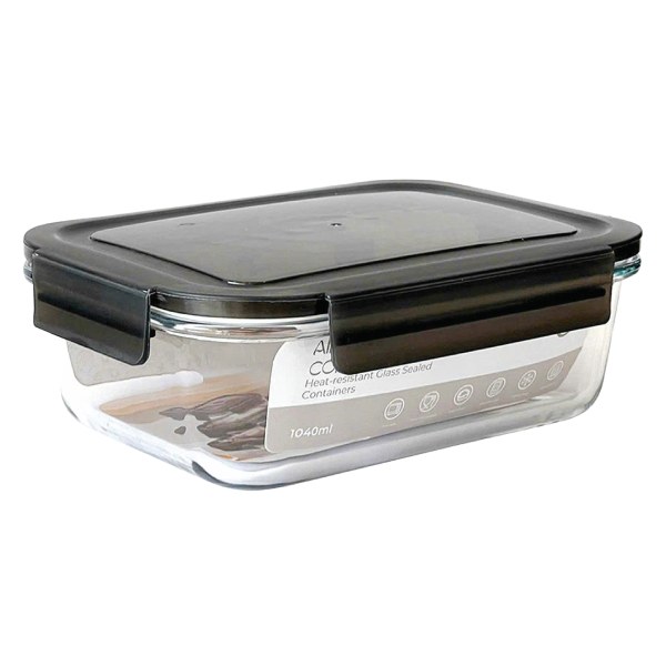 Hộp Thủy Tinh A.Container Living Ovoje Chữ Nhật 1040Ml