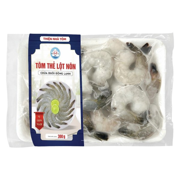 Tôm Thẻ Lột Nõn Đông Lạnh Thiện Nhà Tôm 240G