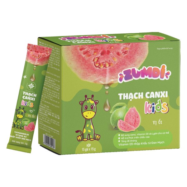 Thạch Canxi Zumdi Ổi 15 Gói*15G