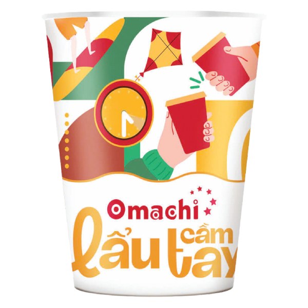 Mì Omachi Lẩu Cầm Tay Tomyum Hải Sản Ly 71G
