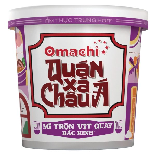 Mì Trộn Omachi Quán Xá Châu Á Vịt Quay Bắc Kinh Ly 93G