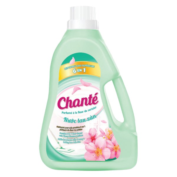Nước Lau Sàn Chante Hương Hoa Anh Đào Bình 3.2Kg