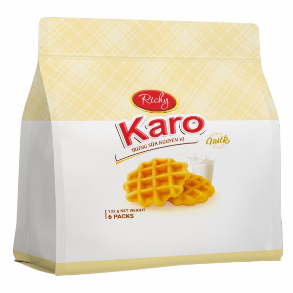 Bánh Bông Lan Karo Vị Sữa Gói 132G
