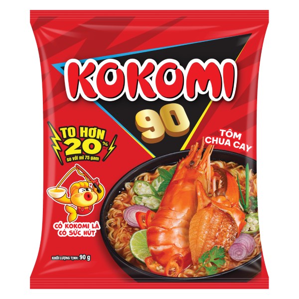 Mì Kokomi Đại 90 Tôm Chua Cay Gói 90G