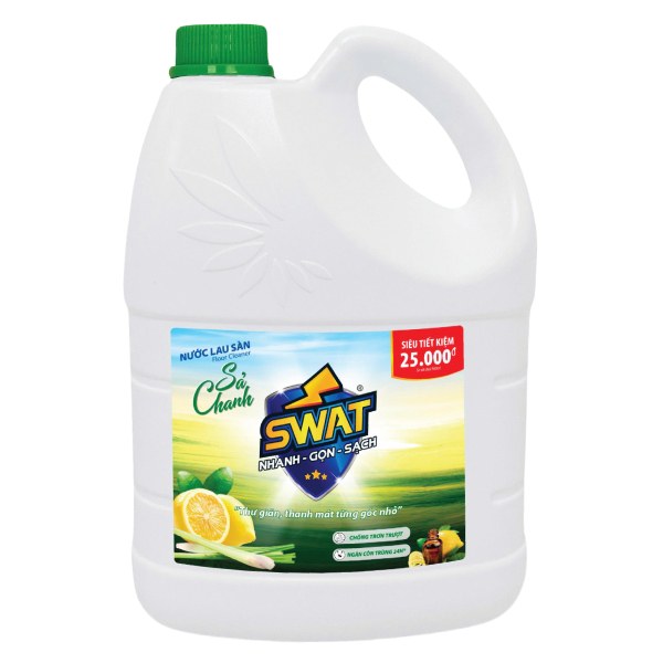 Nước Lau Sàn Swat Sả Chanh Bình 3.6Kg
