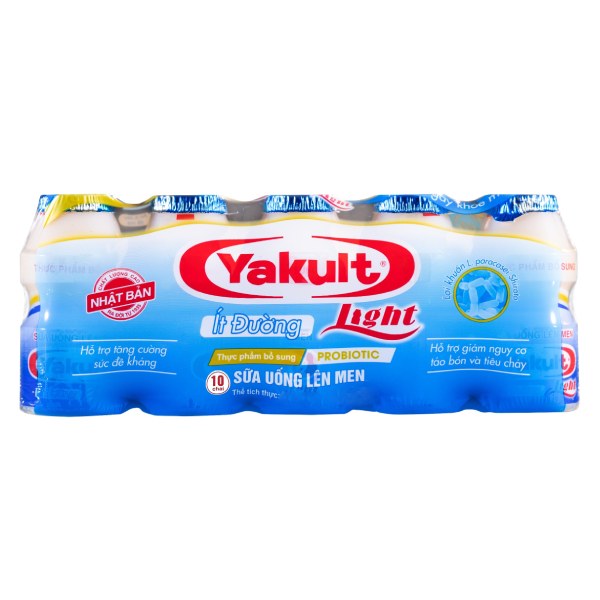 Lốc 10 Sữa Chua Uống Men Sống Yakult Ít Đường 65Ml