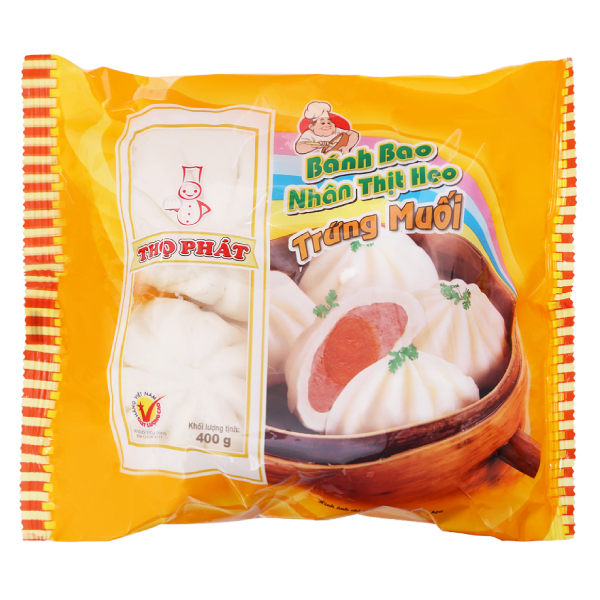 Bánh Bao Thọ Phát Nhân Thịt Heo Trứng Muối 400G