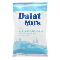 Sữa Tươi Tiệt Trùng Dalat Milk Không Đường Bịch 220Ml 