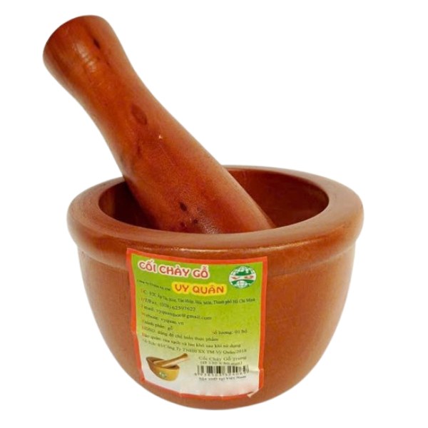 Cối Chày Gỗ Trung