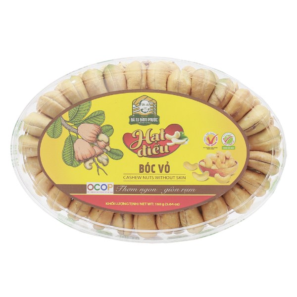 Hạt Điều Bà Tư Bóc Vỏ Hộp 160G