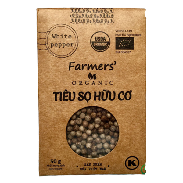 Tiêu Sọ Hữu Cơ Farmer's Organic Túi 50G