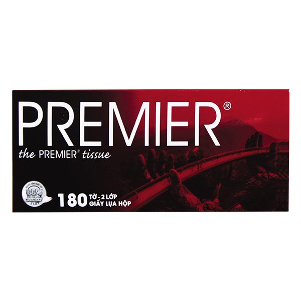 Khăn Giấy Lụa Premier Hộp 180 Tờ 