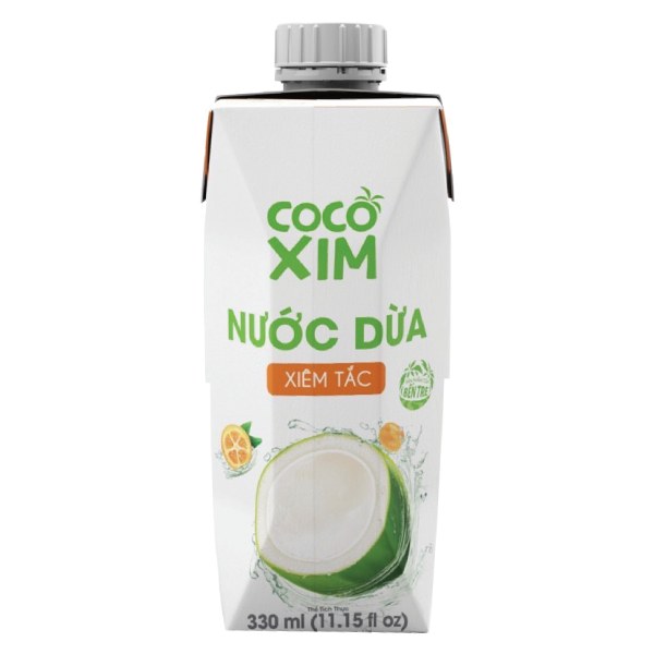 Nước Dừa Cocoxim Tắc 330Ml