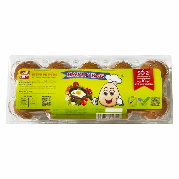 Hộp 10 Trứng Gà Happy Egg Số 2